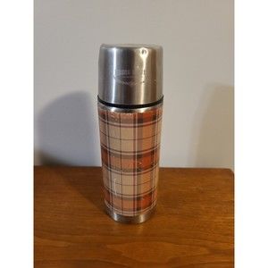 Eddie Bauer Outfitter Plaid Vacuum Sealed Thermos Hot or Cold - 1L - 33.9 Oz
